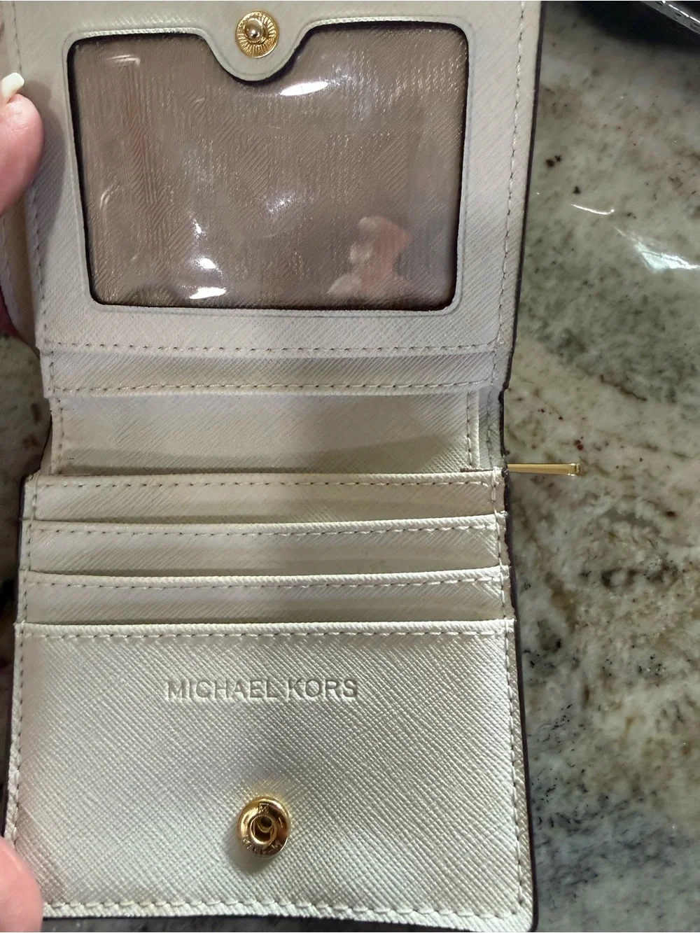 Michael Kors Signature Logo Compact Wallet